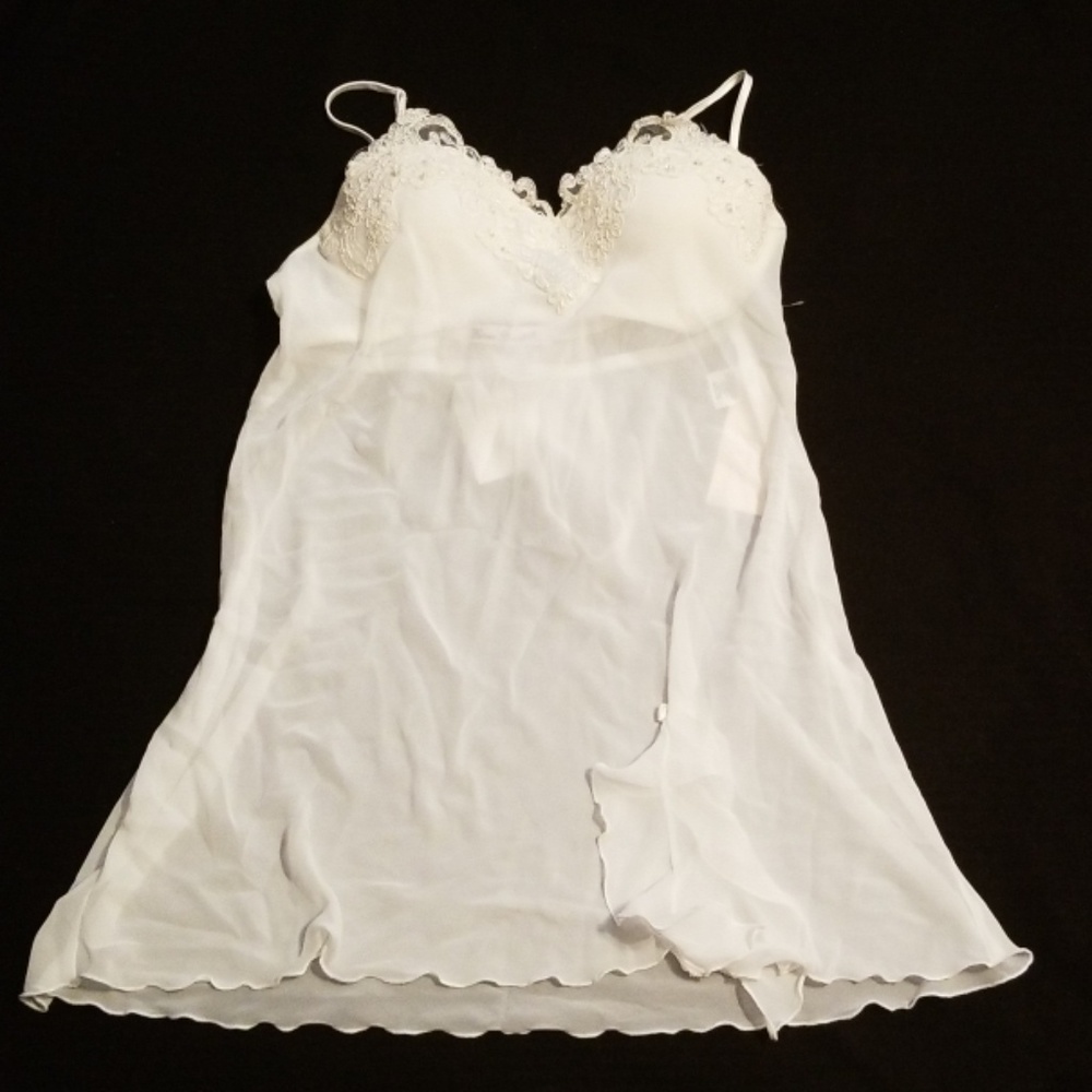 Linea Donatella Bridal Beaded Babydoll Lingerie